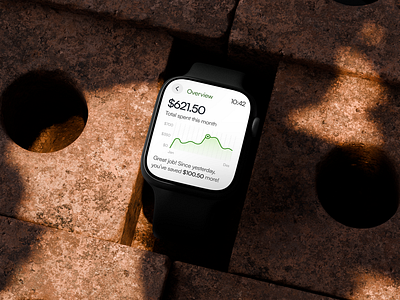 Finwise - Money Management App in Apple Watch apple apple watch design figma ios iwatch photoshop ui uiux uiuxdesign ux