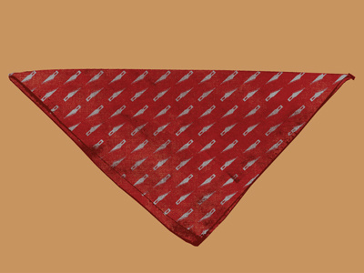 Exacto Bandit bandana exacto red screenprint