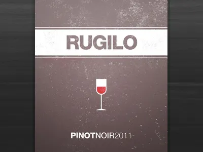 Rugilo pinot noir red rugilo wine wine label