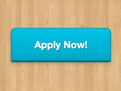 Apply. Now! 3d blue button helvetica neue wood