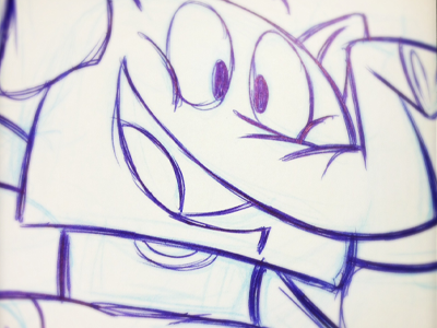 My Moleskin: Cartoony Elephant sketch for a concept (Detail) cartoon detail elephant sketch