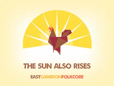 East cameron Folkcore 2 album chicken illustration music rooster sun