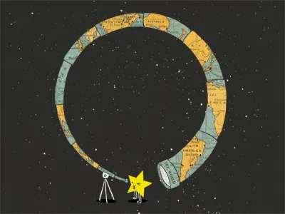 Discover Yourself art astronomy discovery display doodle fun humor illustration ilovedoodle lim heng swee map poster print smile star wall wall deco