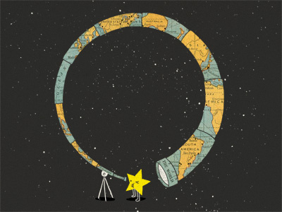 Discover Yourself art astronomy discovery display doodle fun humor illustration ilovedoodle lim heng swee map poster print smile star wall wall deco