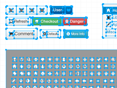 Bootstrap Fireworks Icons bootstrap fireworks twitter