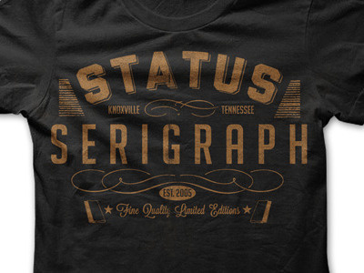 Status T Shirt status serigraph t shirt tee typography