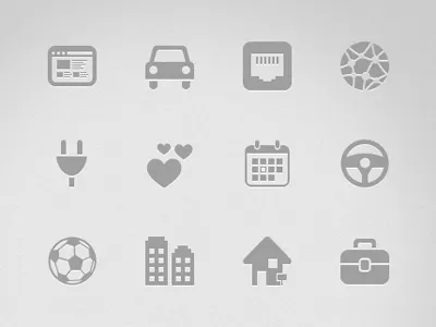 Brushup Icons icon icons iconset minimal monotone