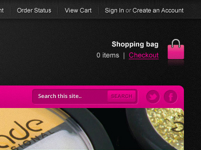 masquerade icons interspire nav search box social media