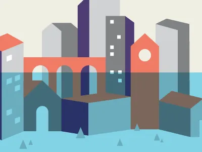 Under Water gig illustration poster screen print screenprint