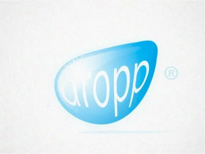 Alternative Logo for Dropp design glossy identity logo mobile vivid