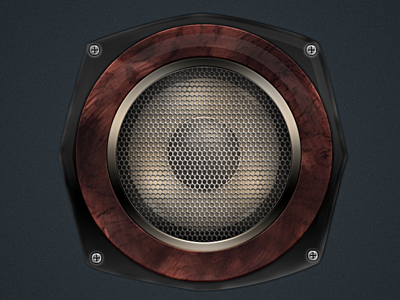 Speaker audio metal speaker tejohanssen ui wood