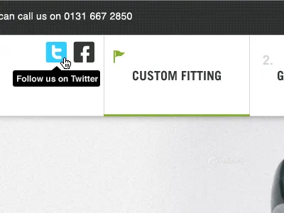 Active menu item & Hover active clean menu navigation trade gothic ui web website