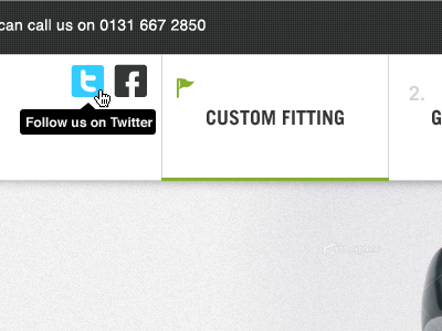 Active menu item & Hover active clean menu navigation trade gothic ui web website