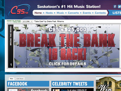 Break the bank final photoshop radio typography web