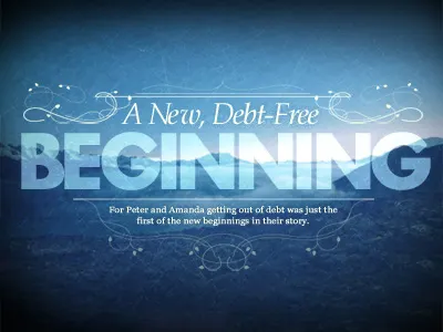 A New, Debt-Free Beginning beginning distressed texture type