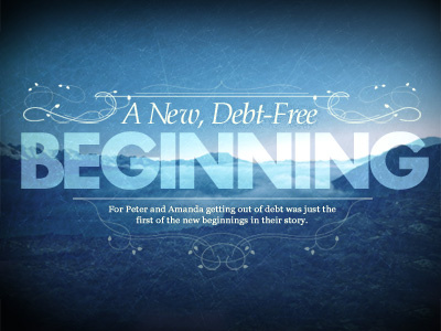 A New, Debt-Free Beginning beginning distressed texture type