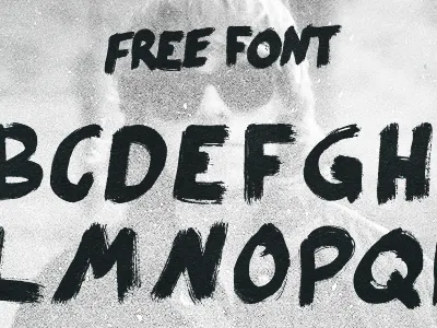 Thick Hand Drawn Font brush font free free font hand drawn
