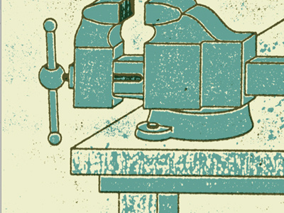 Vices No.04 clamp gourds literal nuts riso screenprinting texture tools vise
