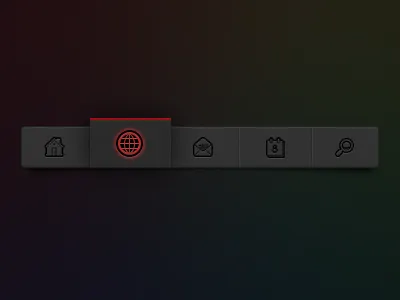 Menu buttons fun icons menu ui ux