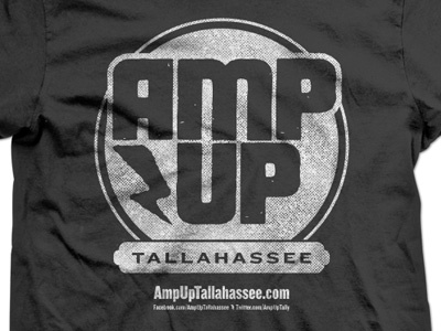 Amp Up Tallahassee logo tshirt