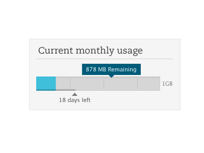 Quota Meter bar graph caecilia data evernote graph infographic usage