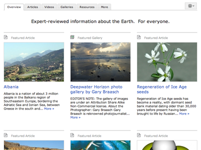 Featured Content cms feature featured content icons lms tabs topic page