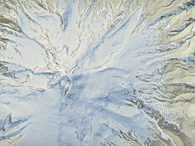 Mt. Hood snow render hiking map mountain mt hood snow