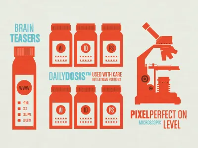 Resume bottle illustration medicine microscope