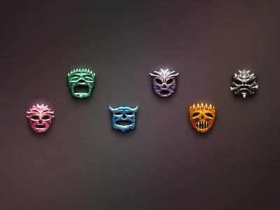 Icon pvp titles achievment dark face fear game honor horror hover icon mack match online pvp set style title war