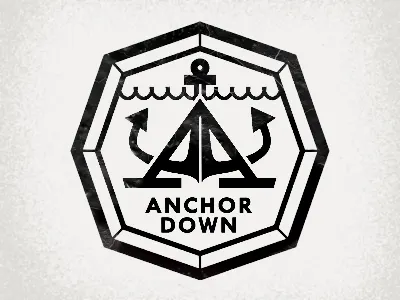 Anchor Down anchor design down invitations logo studio wedding