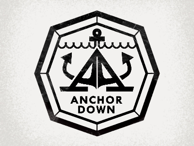 Anchor Down anchor design down invitations logo studio wedding