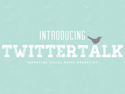 TwitterTalk logo typography