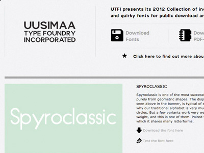 Uusimaa clean typography website