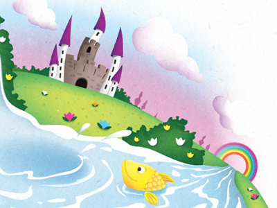 Sleeping Stories castle childens illustration nestlé river sleeping stories