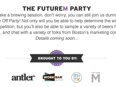 FutureM Brew-Off Invite email html email invitation