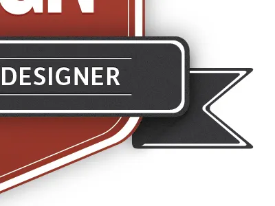 New Logo Ideas badge banner grain logo red ribbon