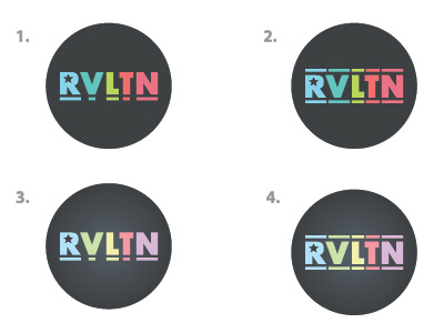 Revolution Logos branding circle logo multicolour vote