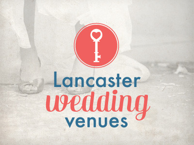 Lancaster Wedding Venues Logo branding illustration key logo typography wedding