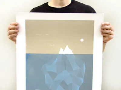 I knew bon iver graphic design poster screen printing song lyrics spring 2012