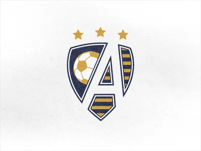 Soccer Crest 4 a ball crest logo shield soccer stars stripes