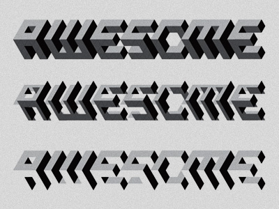 Awesome awesome grid rad type typography