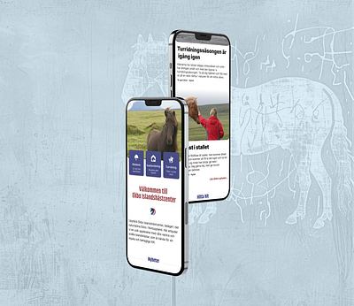 Icelandic Horse Center - Mobile Website design design proposal landing page ui user experience user friendly ux web design