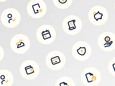 Plutus Icons 2025 app design fintech icons illustration lineicons mobile sketch