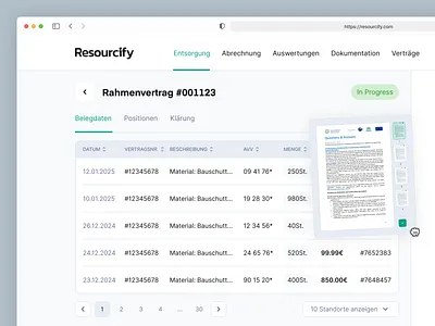 Documents analytics dashboard interface ✦ Resourcify clean dashboard design documents interface list product service startup ui ux