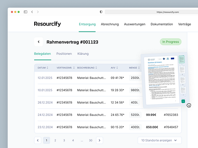 Documents analytics dashboard interface ✦ Resourcify clean dashboard design documents interface list product service startup ui ux