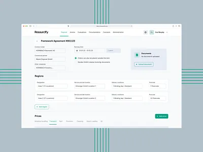 Documents analytics interface product ✦ Resourcify analytics clean dashboard design documents interface list product service startup ui ux