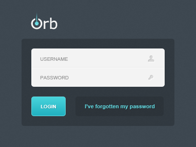 Login form admin blue dark form login