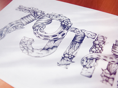 79TH Hand drawn logo 79th doubled drawn hand logo paper pencil sketch typography