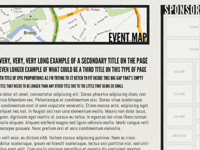 #WebDevConf 2012 Site Design - Map, Sponsors and Content conference conference design google maps map sponsors web conference web design webdevconf