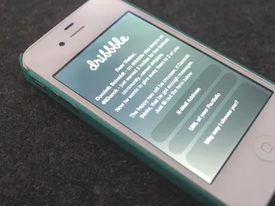 You have 2 invitations available dribbble interface invite iphone ui